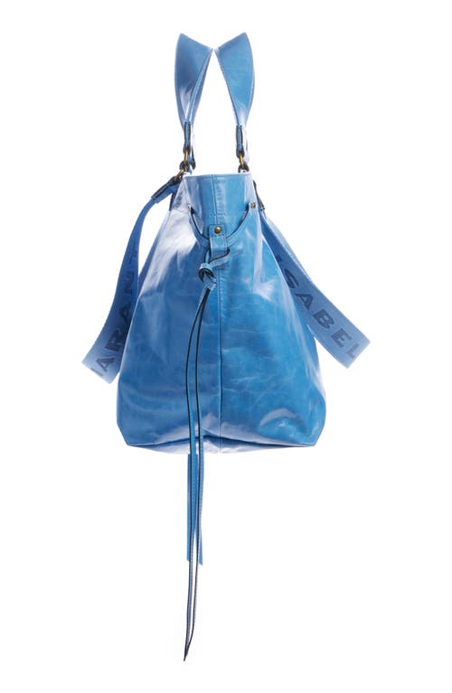 Isabel Marant Wardy Leather Shopper Tote In Cobalt