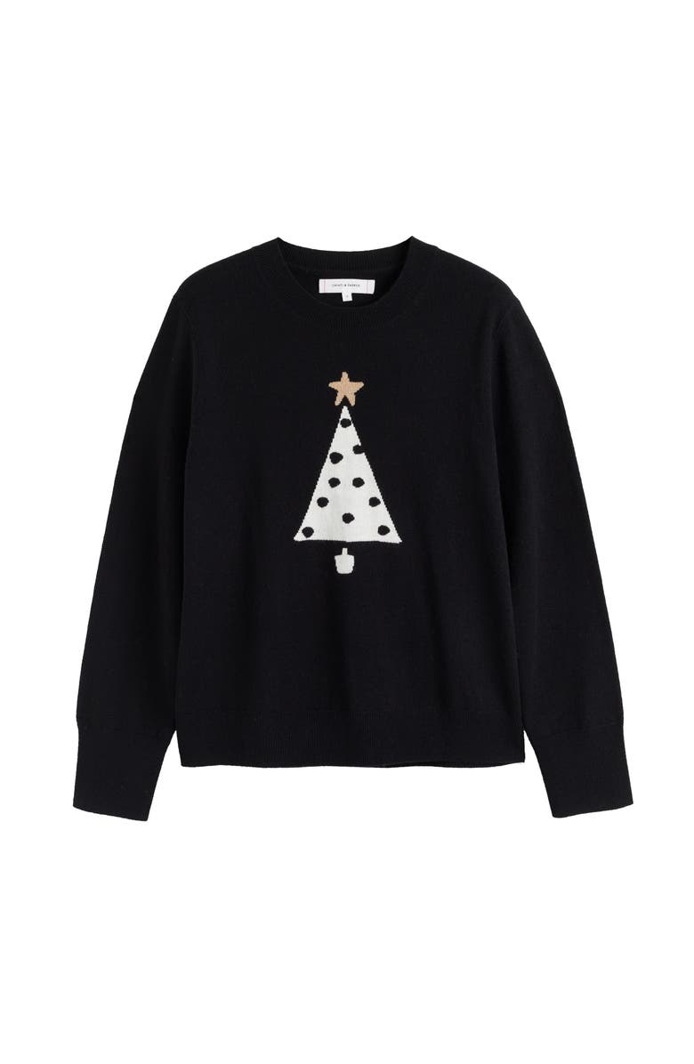 Chinti & Parker Wool-Cashmere Xmas Tree Sweater, Alternate, color, 