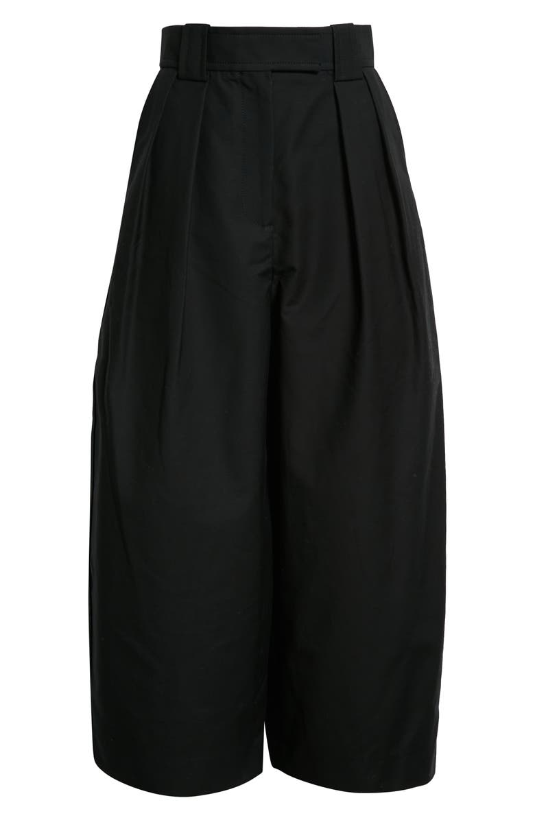 Khaite Tino Crop High Waist Cotton Pants, Alternate, color, 