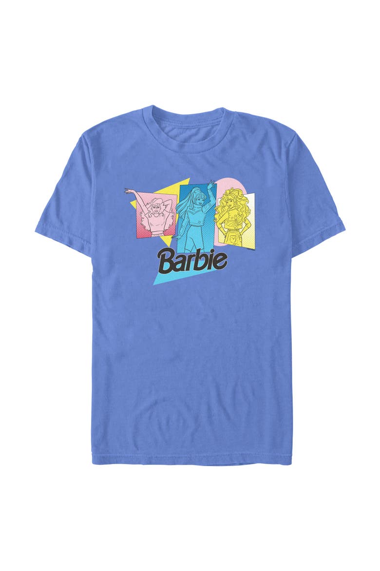 Men's Vintage Pop Art Portraits T-Shirt, Main, color, Periwinkle