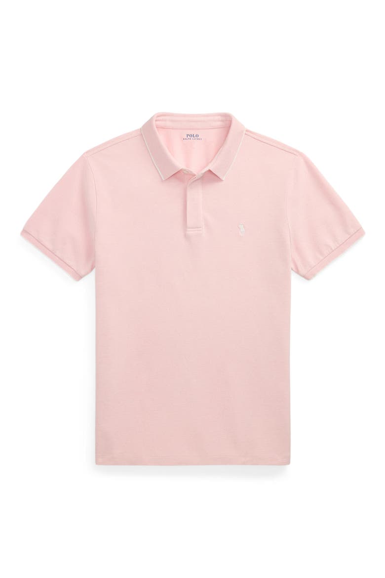 Classic Fit Cotton Piqué Polo, Alternate, color, GARDEN PINK/ WHITE