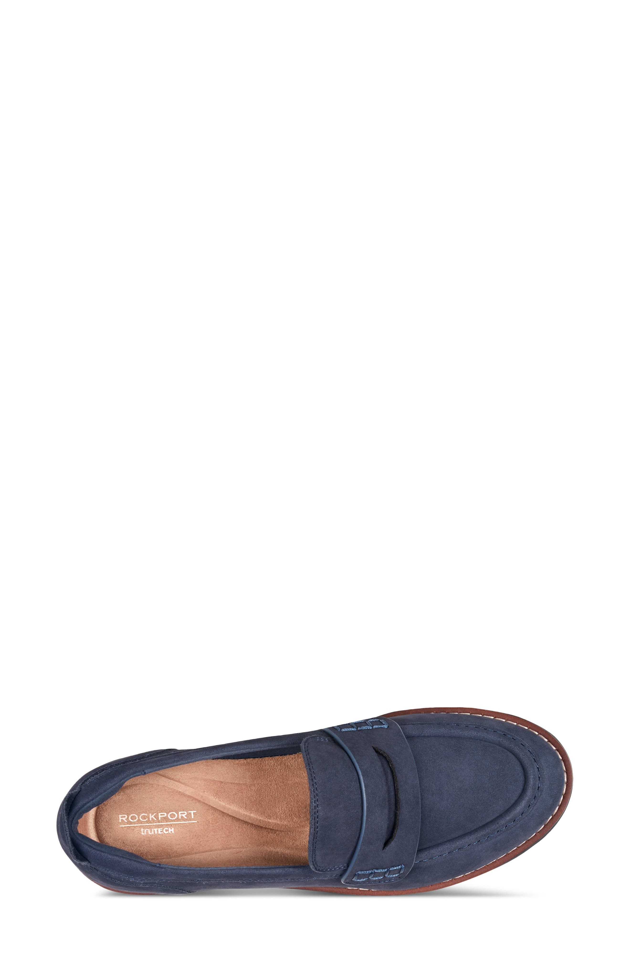 Adalee Penny Loafer, Alternate, color, DARK BLUE