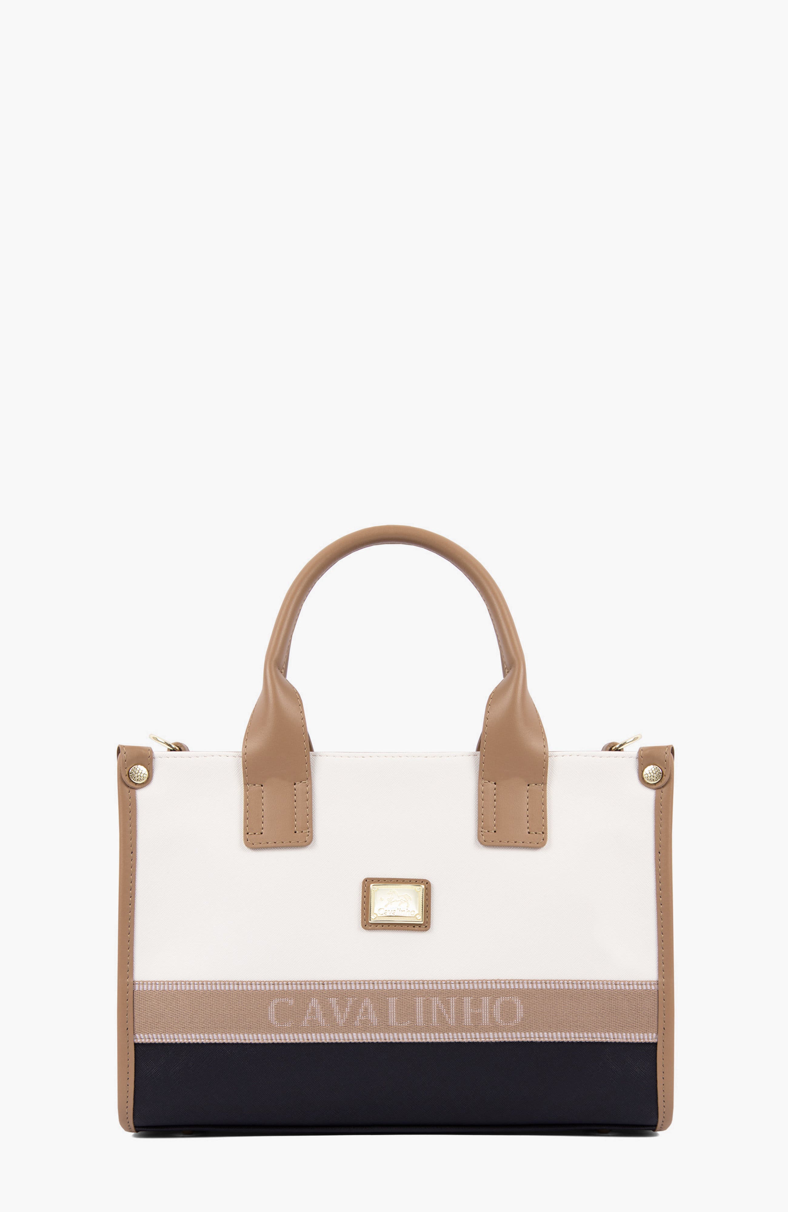 Only by Cavalinho 479 Handbag, Main, color, Beige / White / Navy