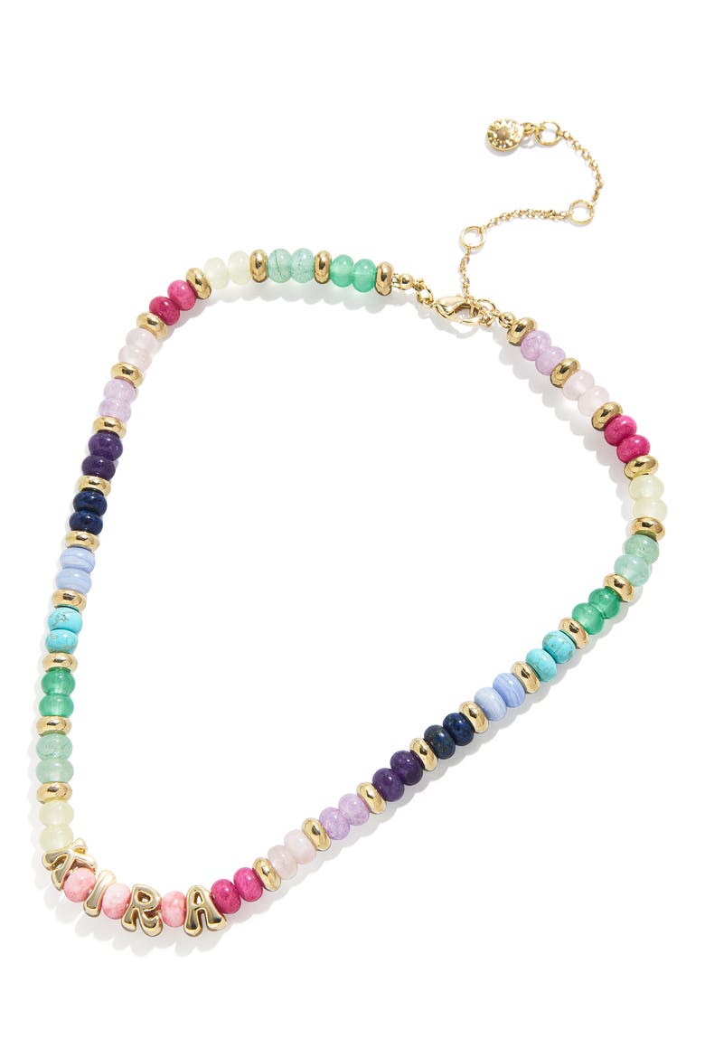 Custom Semiprecious Bubble Necklace, Main, color, GOLD MULTI