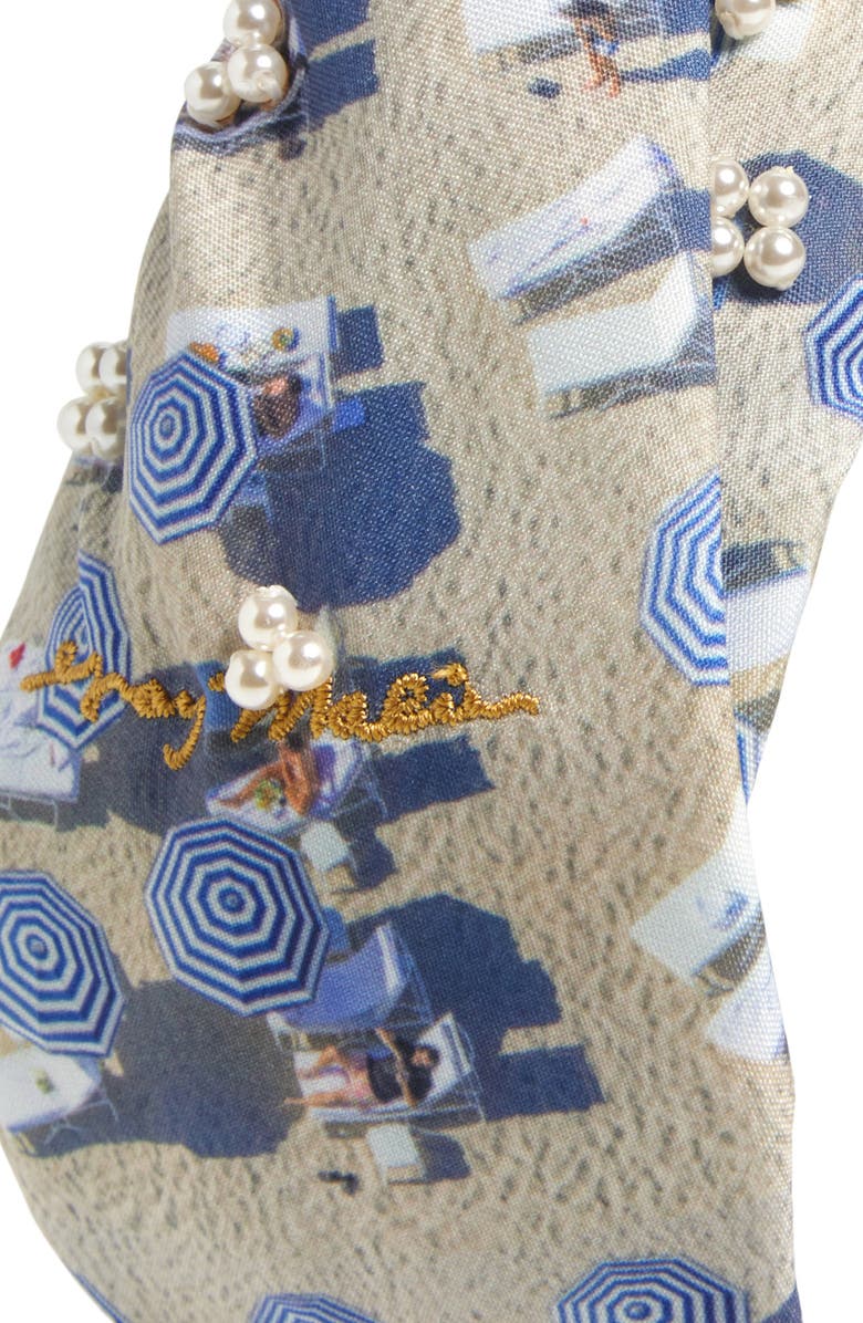 Lele Sadoughi x Gray Malin Miami Knotted Headband, Alternate, color, Miami Stripe