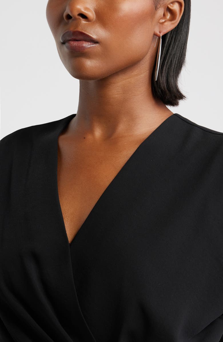 Nordstrom Pointed Bar Drop Earrings, Alternate, color, Silver