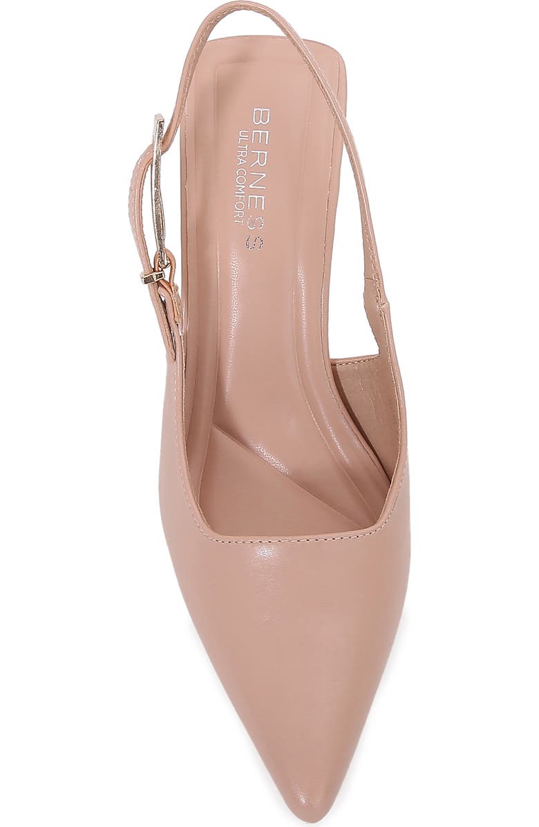 BERNESS Pointed Toe Slingback Pump, Alternate, color, Beige