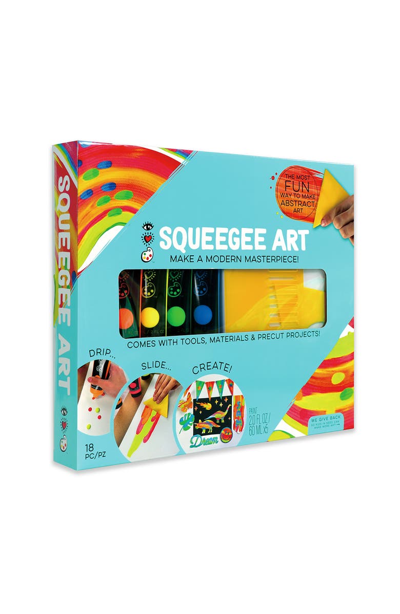 BRIGHT STRIPES Squeegee Art Kit, Alternate, color, Multi