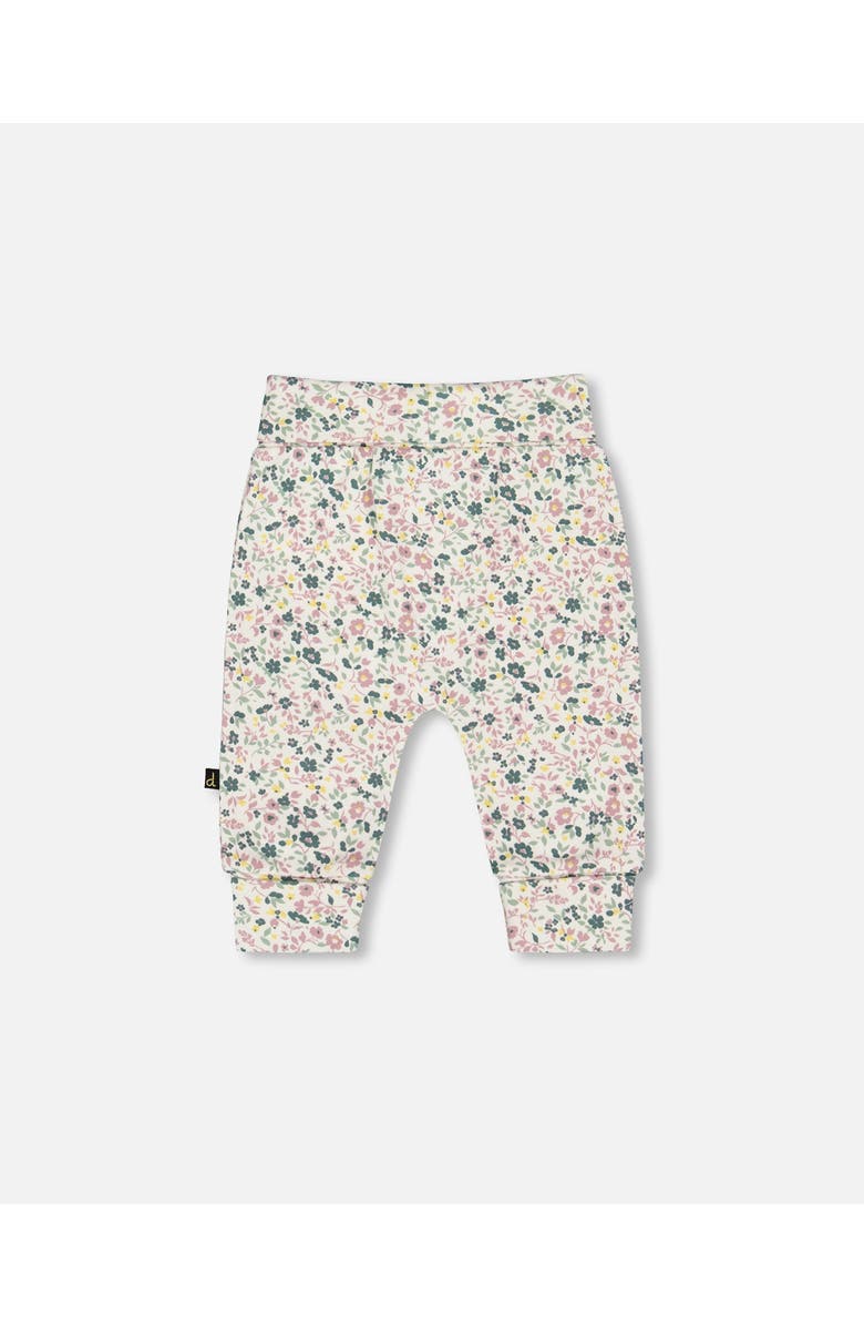 Deux par Deux Organic Cotton Evolutive Pant, Alternate, color, Off-White Floral