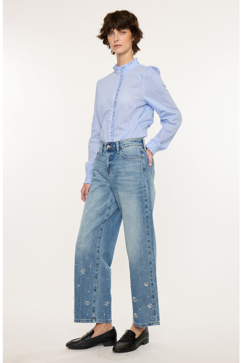 Louise Low Slung Baggy Jeans, Alternate, color, Medium Wash