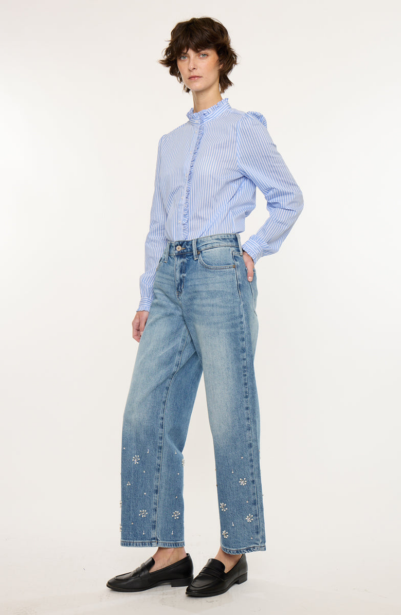 KanCan Louise Low Slung Baggy Jeans, Alternate, color, Medium Wash