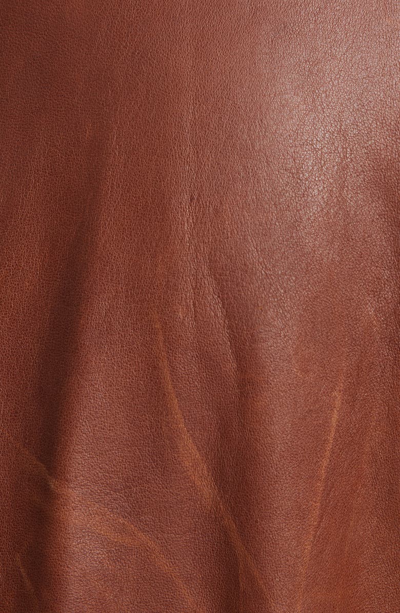 Polo Ralph Lauren Leather Sleeveless Fit & Flare Dress, Alternate, color, 