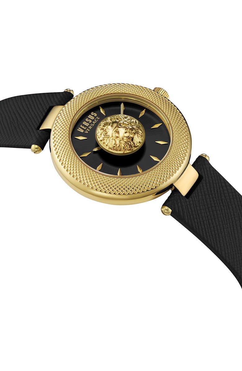 VERSUS Versace Brick Lane Quartz Leather Strap Watch, 36mm, Alternate, color, 