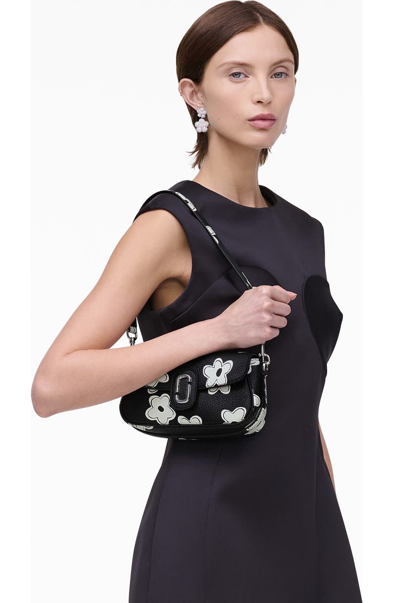 Marc Jacobs The Clover Floral Leather Shoulder Bag, Alternate, color,