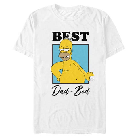 Men's The Simpsons Best Dad Bod  Graphic T-Shirt