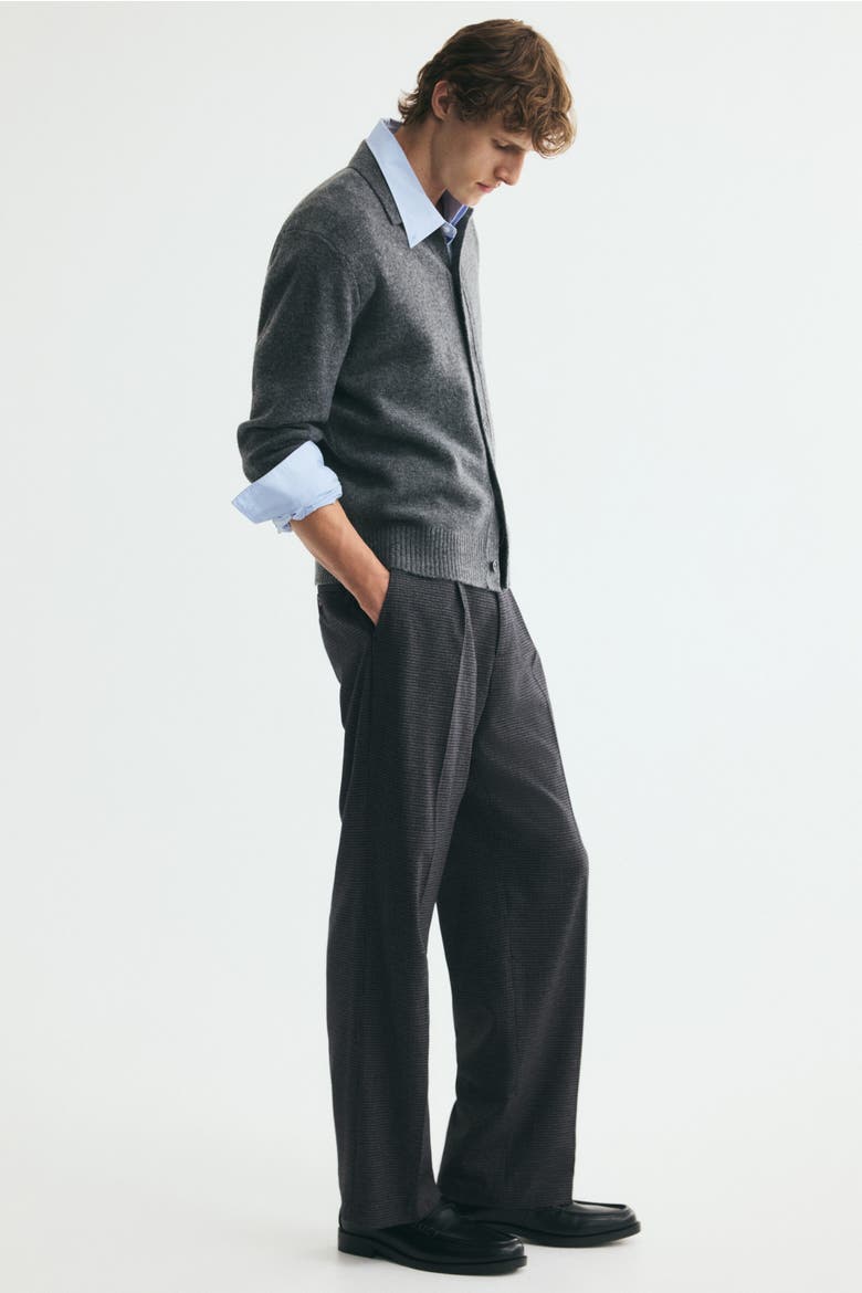 Regular-Fit Dress Pants, Alternate, color, Dark gray/checked