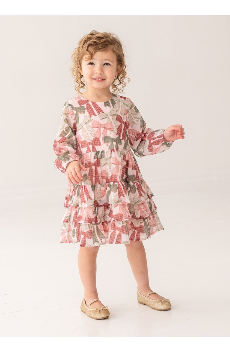 Mabel + Honey Bow-tiful Dress, Alternate, color, Red