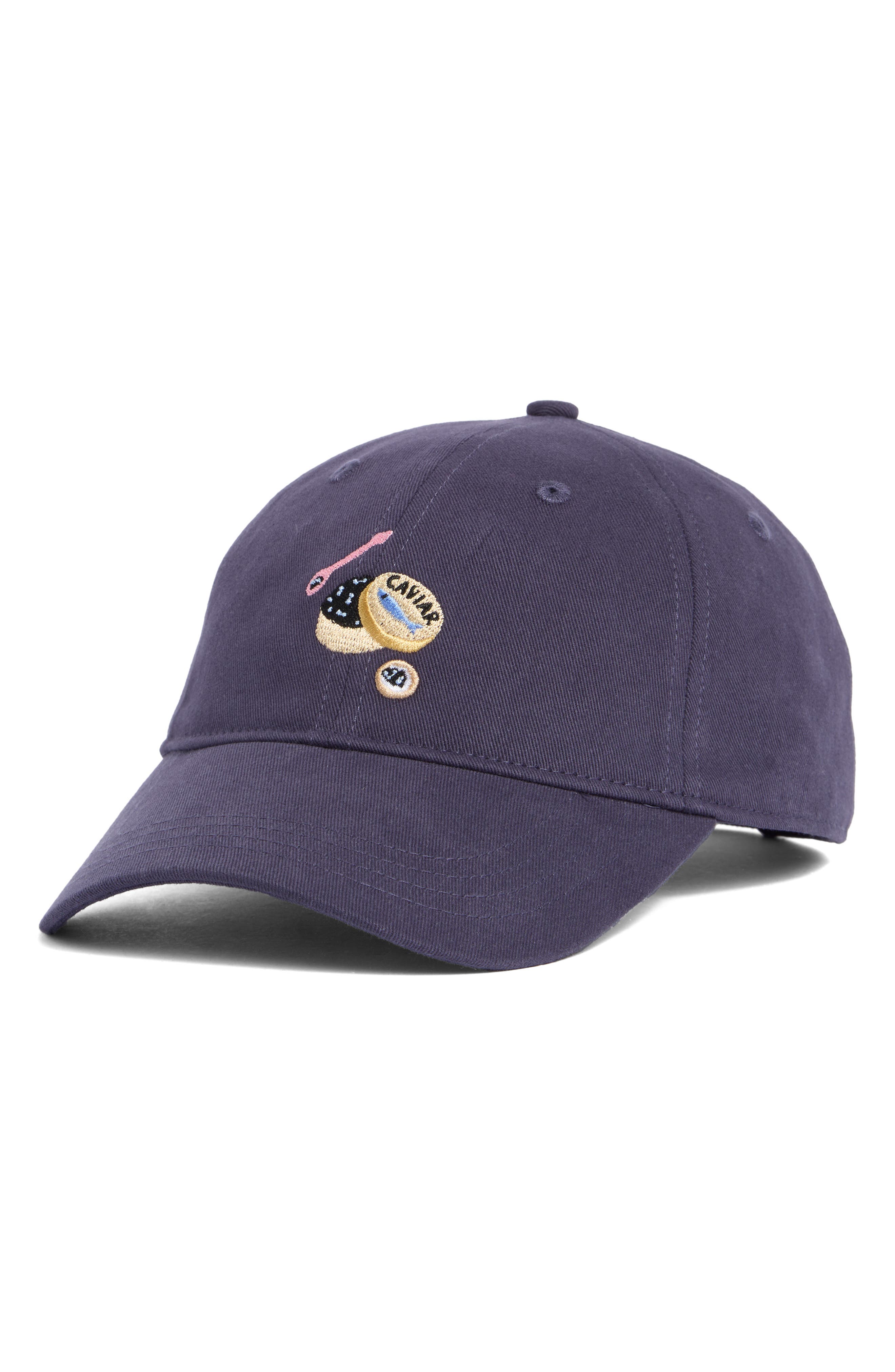 FRASIER STERLING Embroidered Caviar Baseball Cap