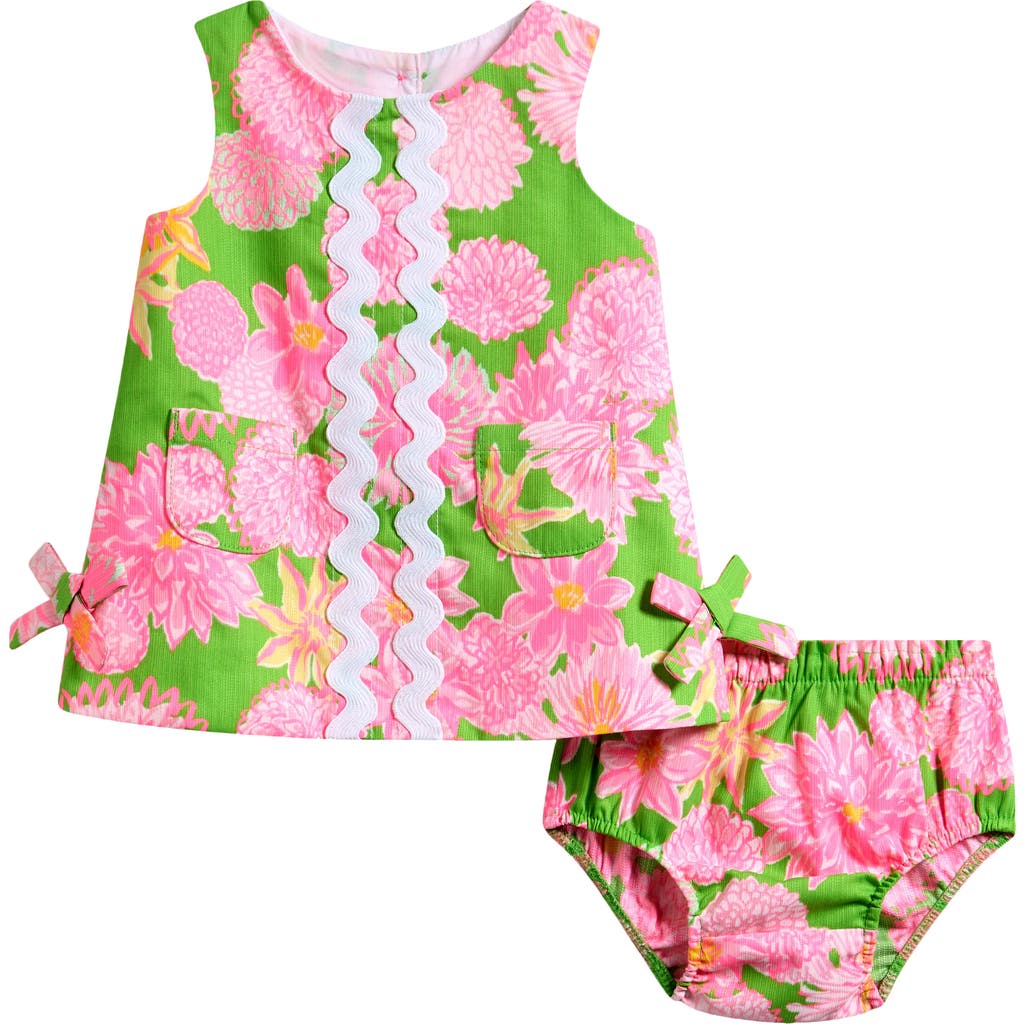 Lilly Pulitzer ® Baby Lilly Cotton Shift Dress & Bloomers Set In Pink