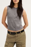 Madewell Button Front Sleeveless Cardigan