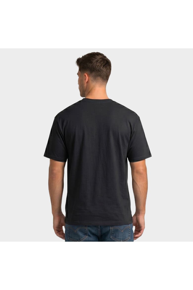 Dog Dad Paw Distressed Garment Dyed T-Shirt, Alternate, color, Black
