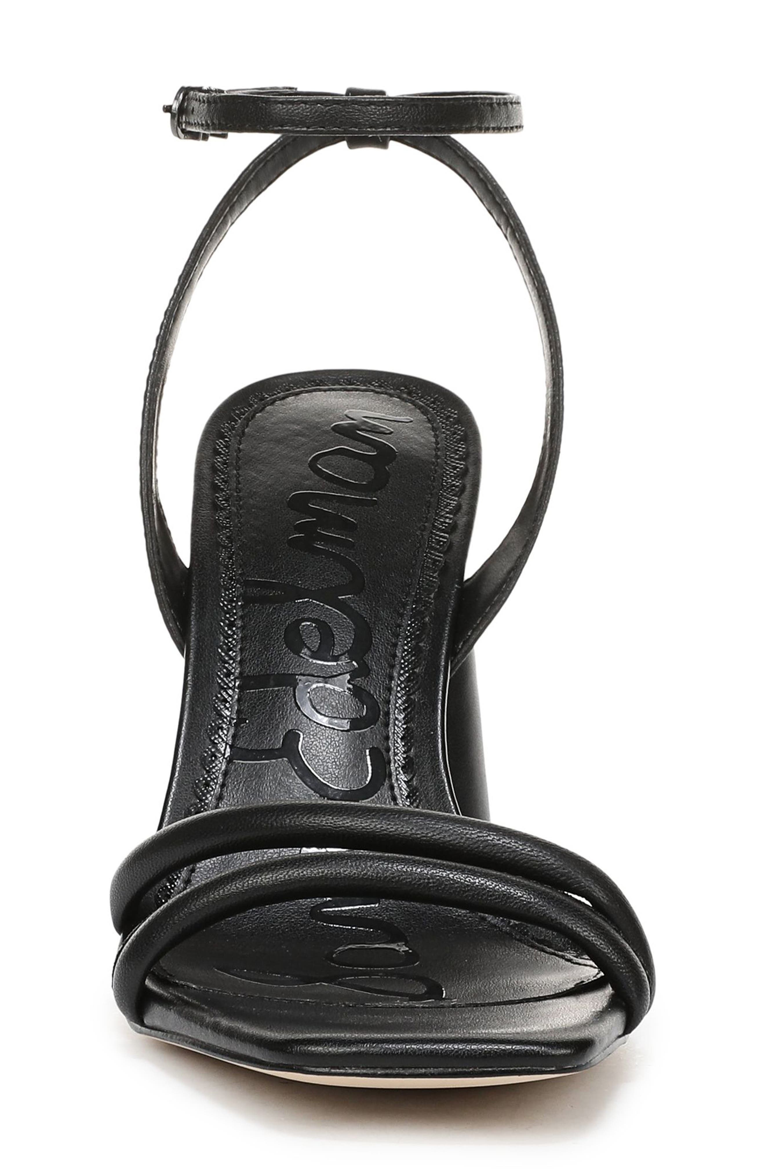 Sam Edelman Kia Block Heel Ankle Strap Sandal, Alternate, color, Black
