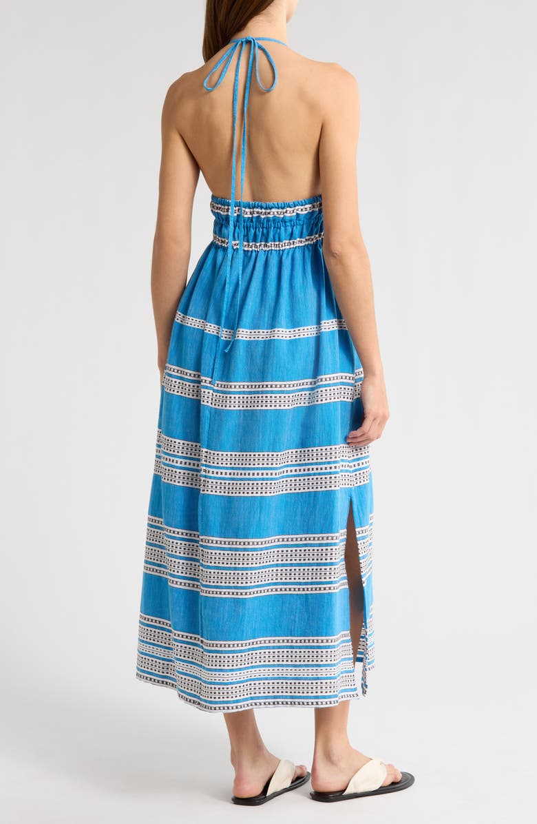 lemlem Gete Hand Woven Cotton Cover-Up Dress, Alternate, color, Amira Baltic