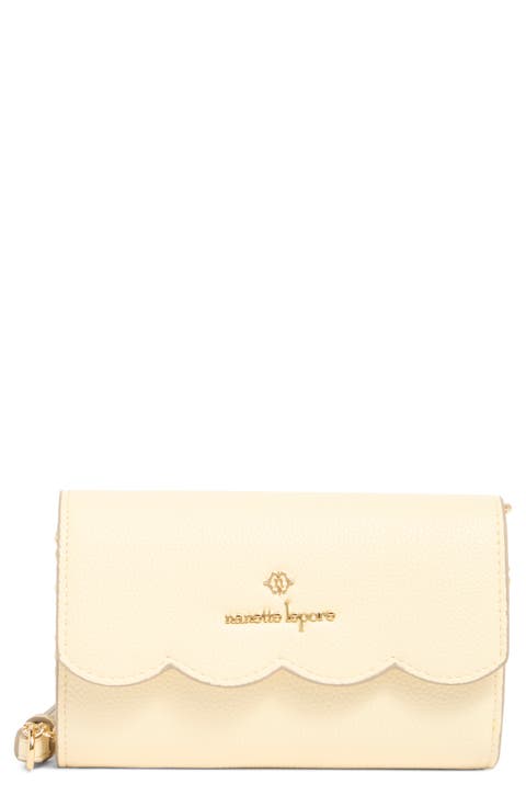 Ruthie Scallop Flap Wallet on a Chain