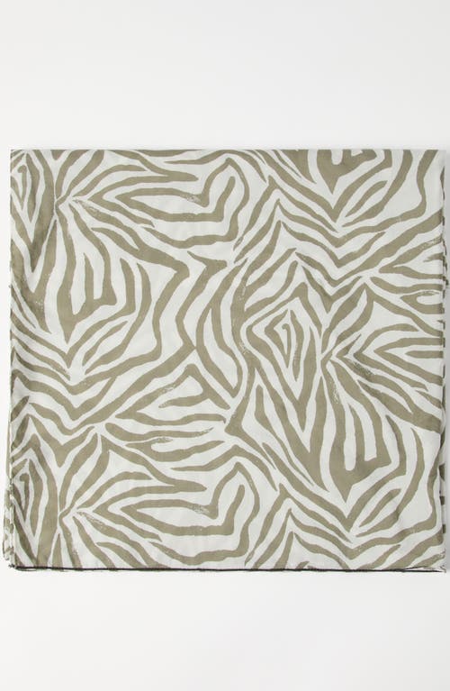 Brunello Cucinelli Printed Pareo In Khaki