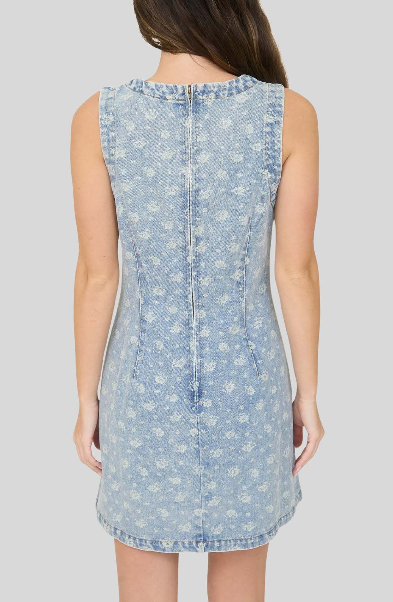 Floral Denim Dress - image 2