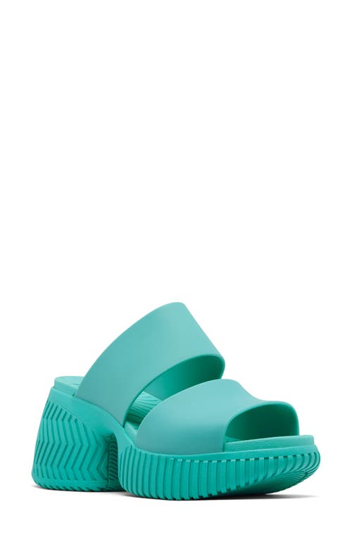 Sorel One Streetworks Platform Slide Sandal In Miami/sea Salt