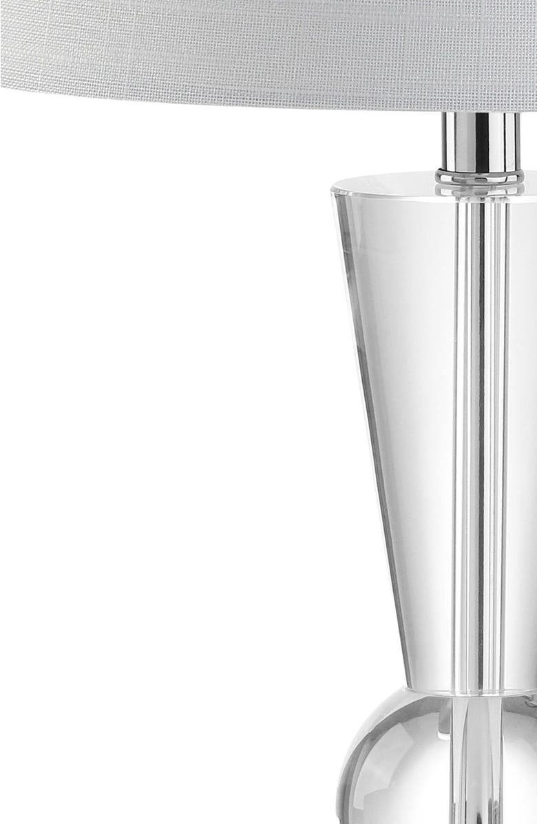 JONATHAN Y Wynne 22" Crystal LED Table Lamp, Clear, Alternate, color, Clear