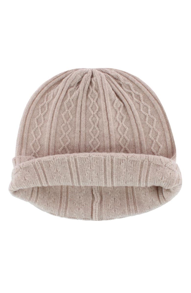 Trafalgar The Windsor Merino Wool Cable Knit Beanie, Alternate, color, Ivory