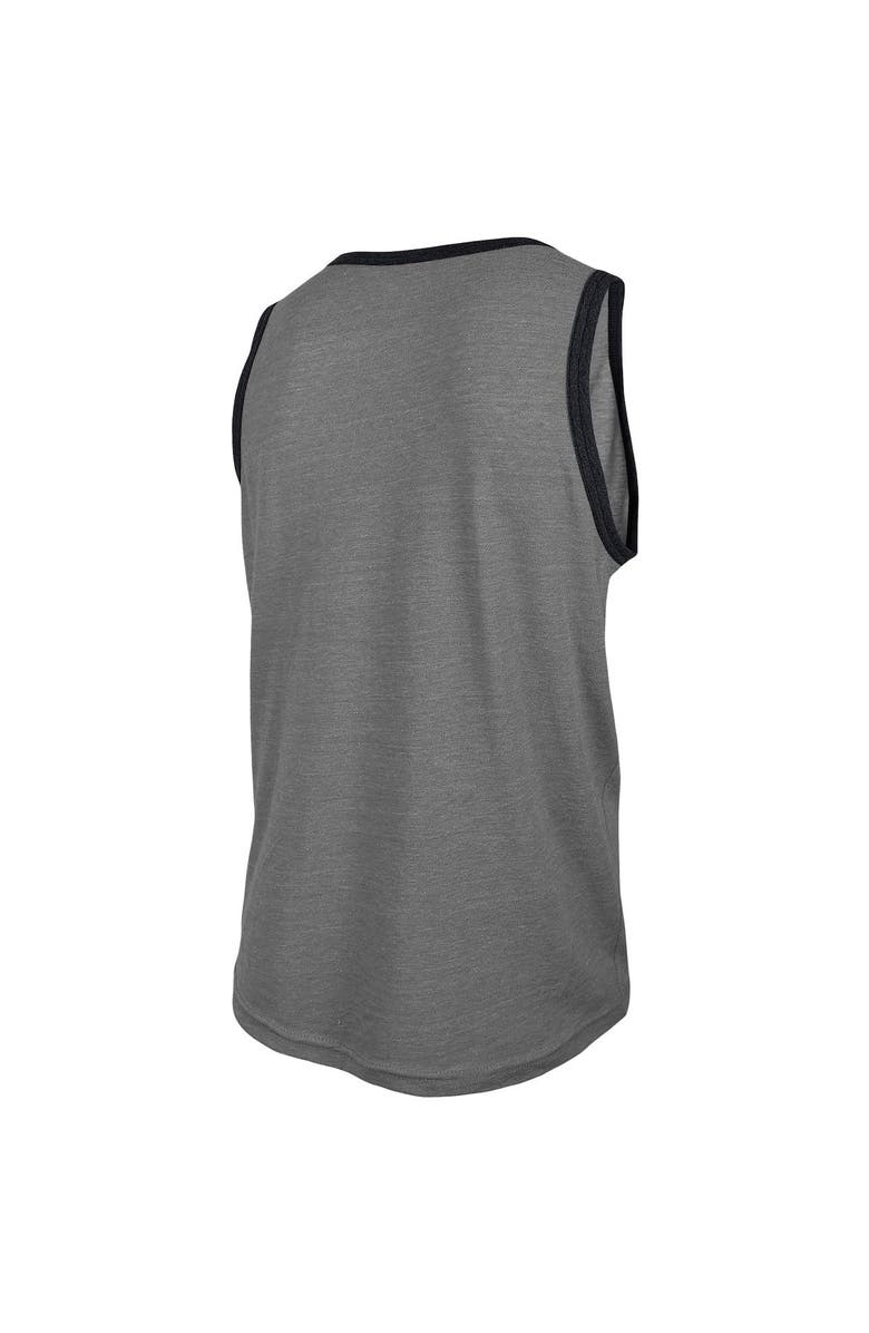 New Era Men's New Era Heathered Gray New Orleans Saints Ringer Tri-Blend Tank Top, Alternate, color, 
