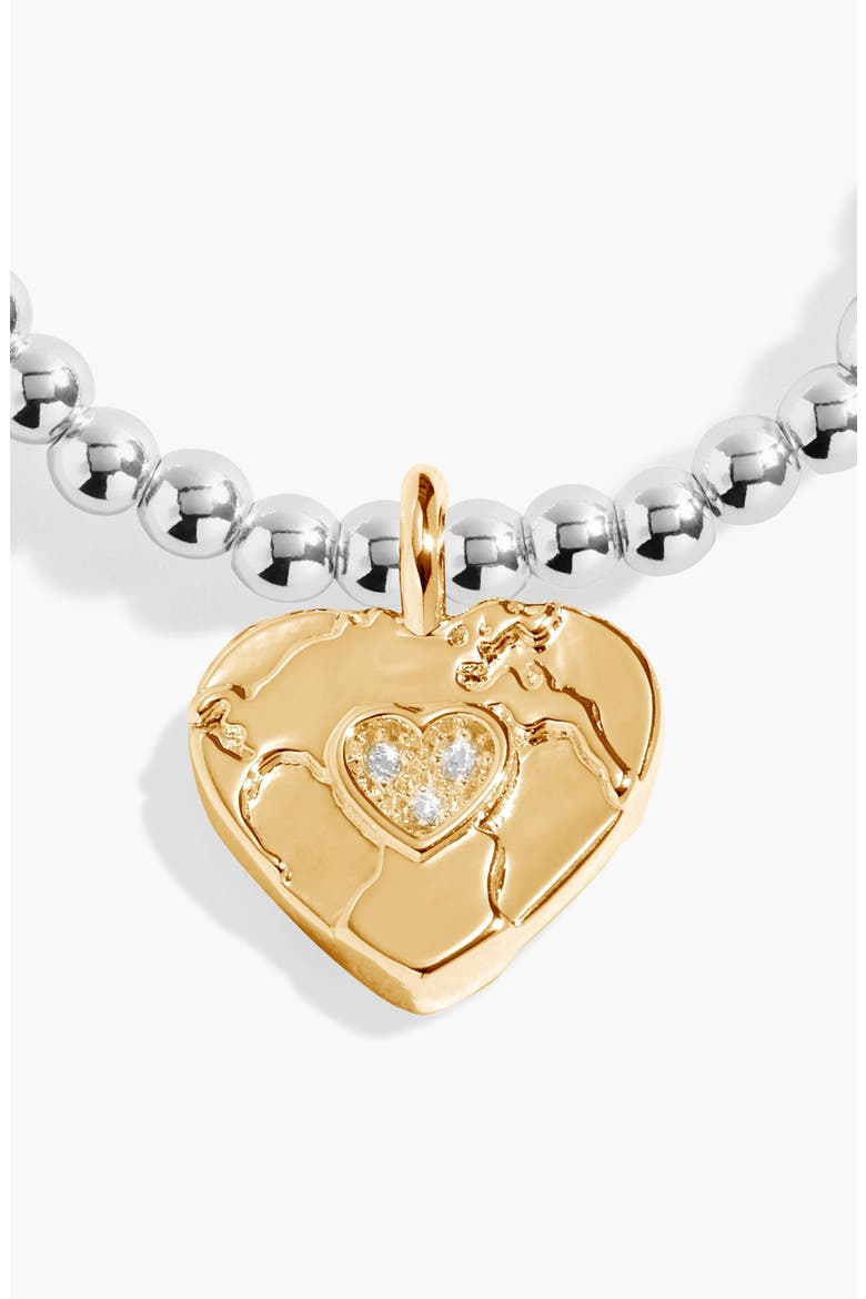 A Little 'Your Friendship Means The World To Me' Bracelet, Alternate, color, Mixed