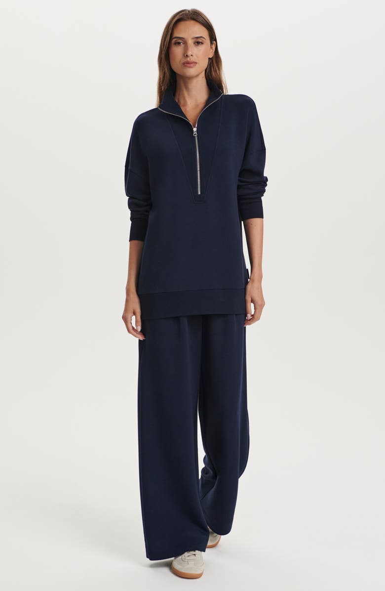 Varley Masie Long Half Zip Sweatshirt, Alternate, color, Navy