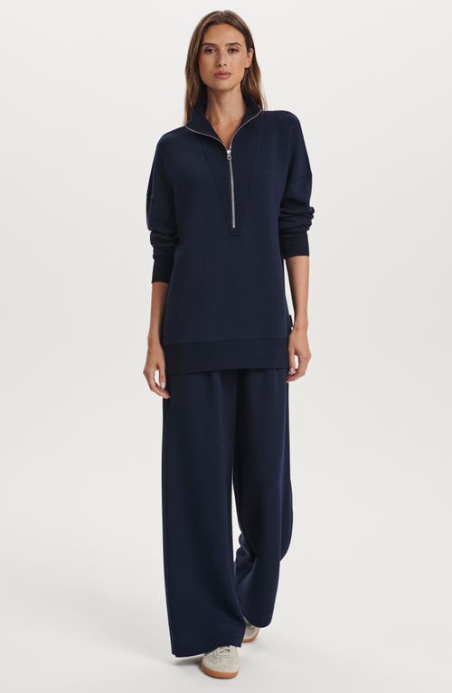 Varley Masie Long Half Zip Sweatshirt In Blue