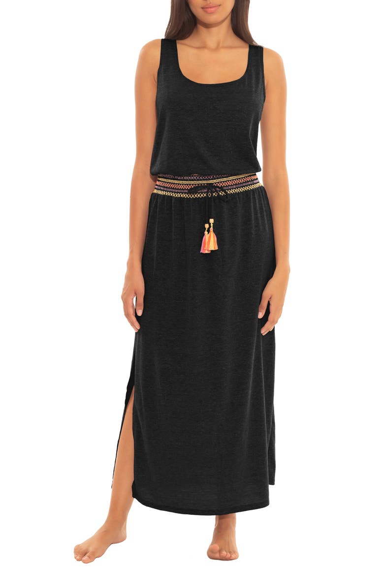 Soluna Sunset Smocked Scoop Neck Cover-Up Dress, Main, color,