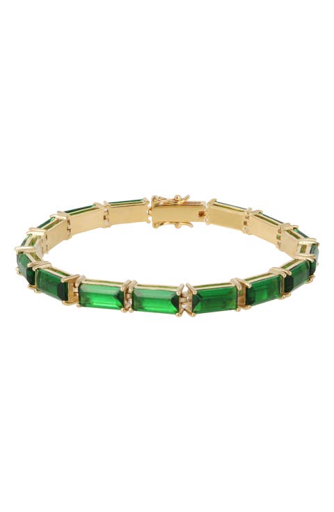Baguette Crystal Tennis Bracelet