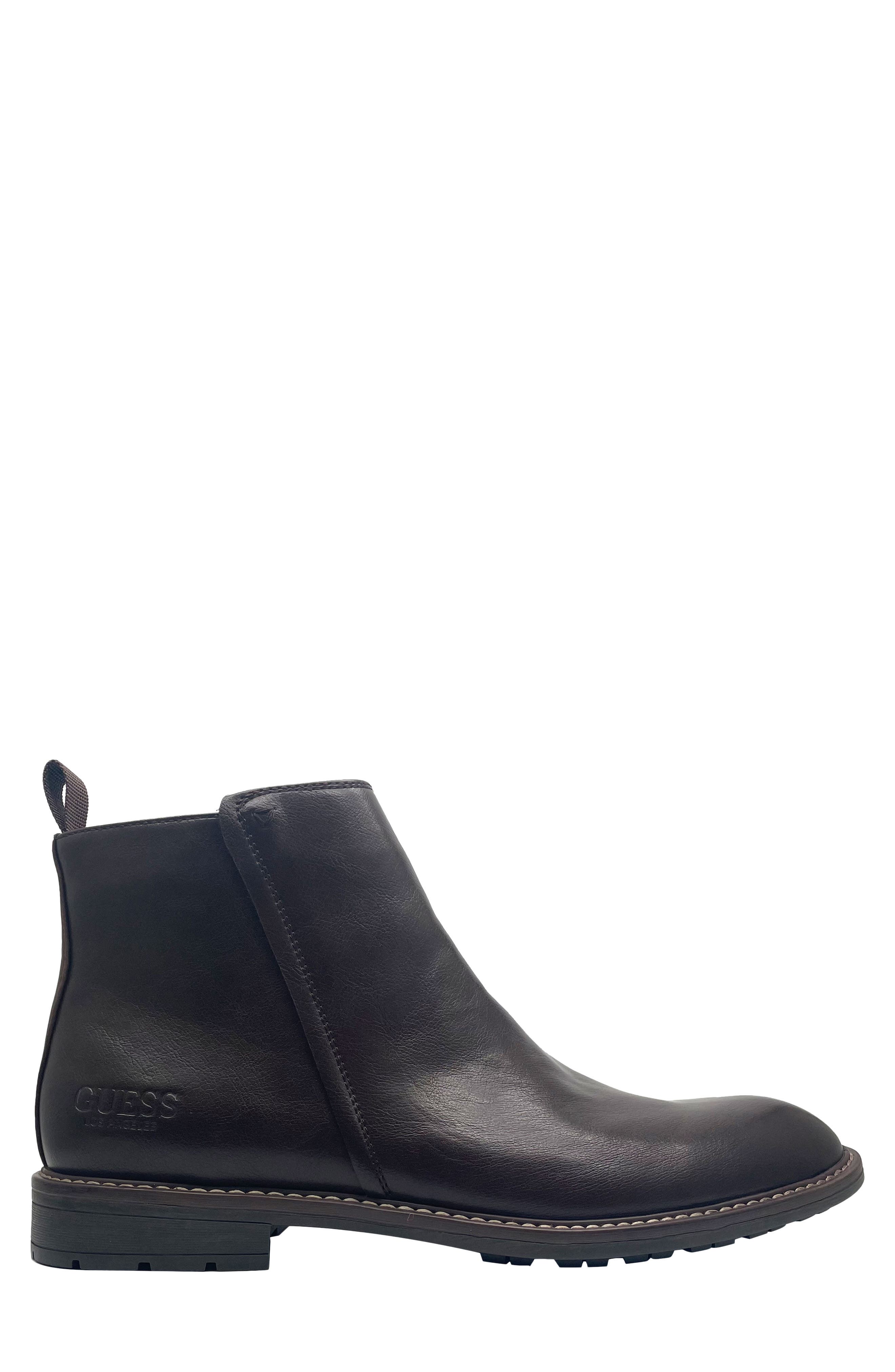 Daming Faux Leather Chelsea Boot, Alternate, color, DARK BROWN