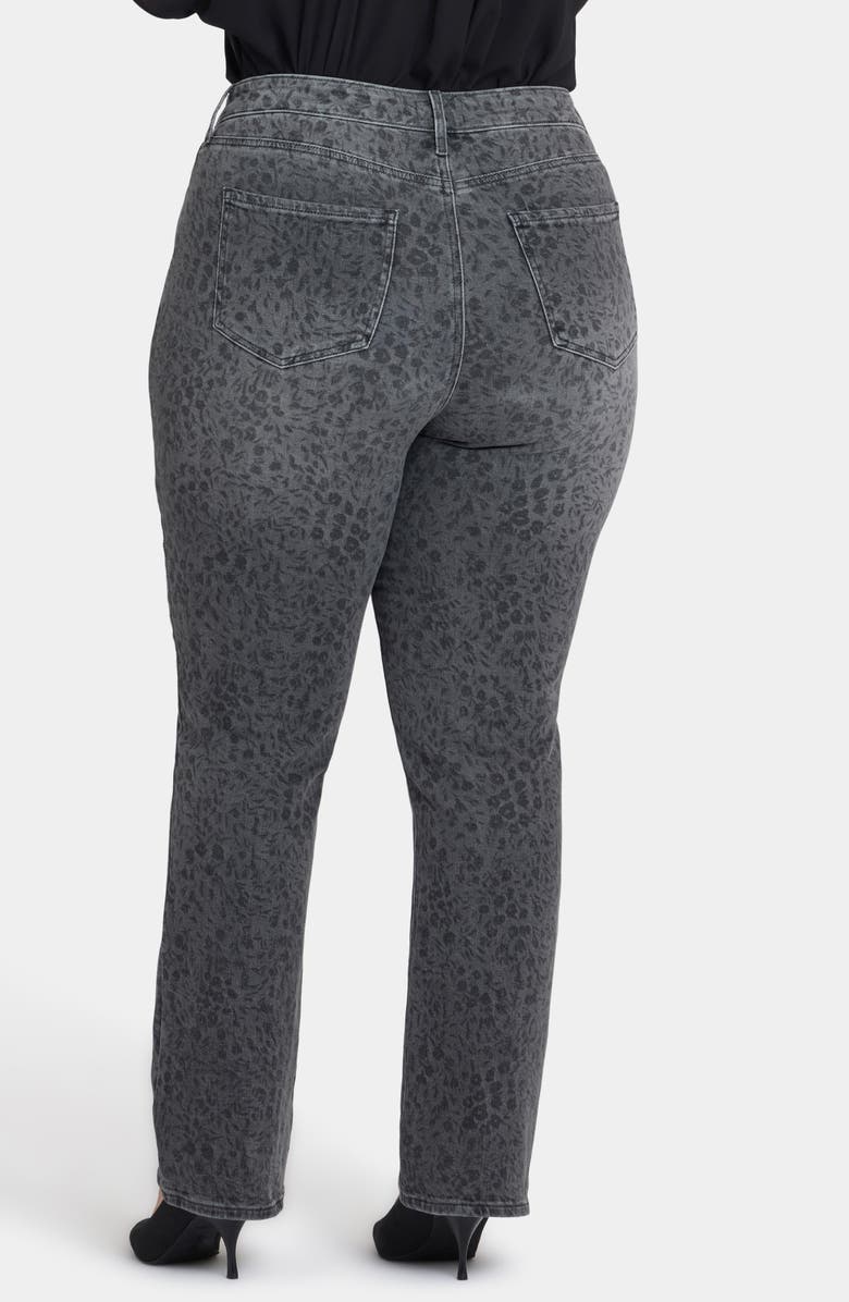 NYDJ Marilyn High Waist Straight Leg Jeans, Alternate, color, Grey Daniela Ditsy