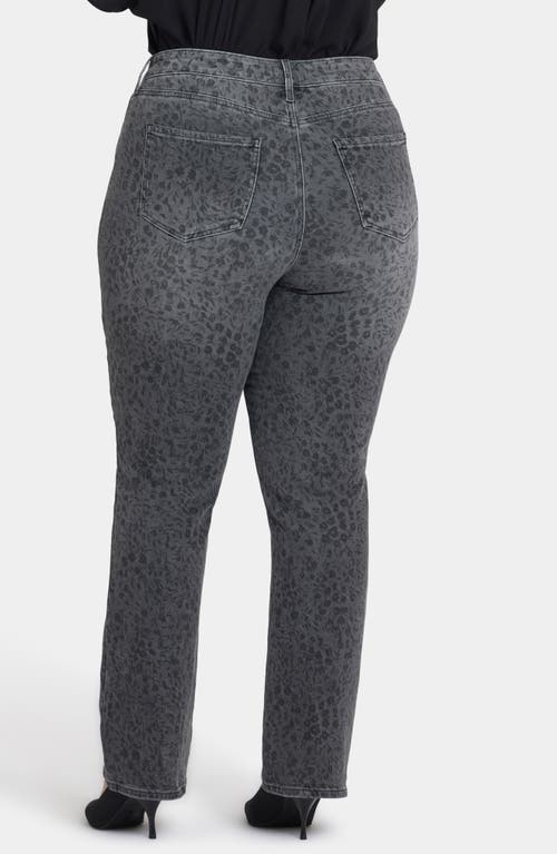 Nydj Marilyn High Waist Straight Leg Jeans In Black