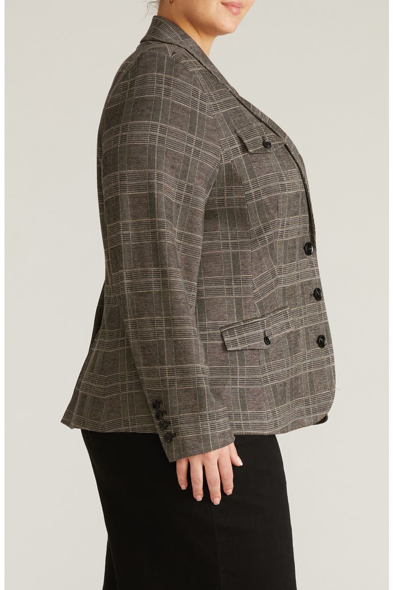 Four Pocket Blazer, Alternate, color, BRITISH BEIGE PLAID