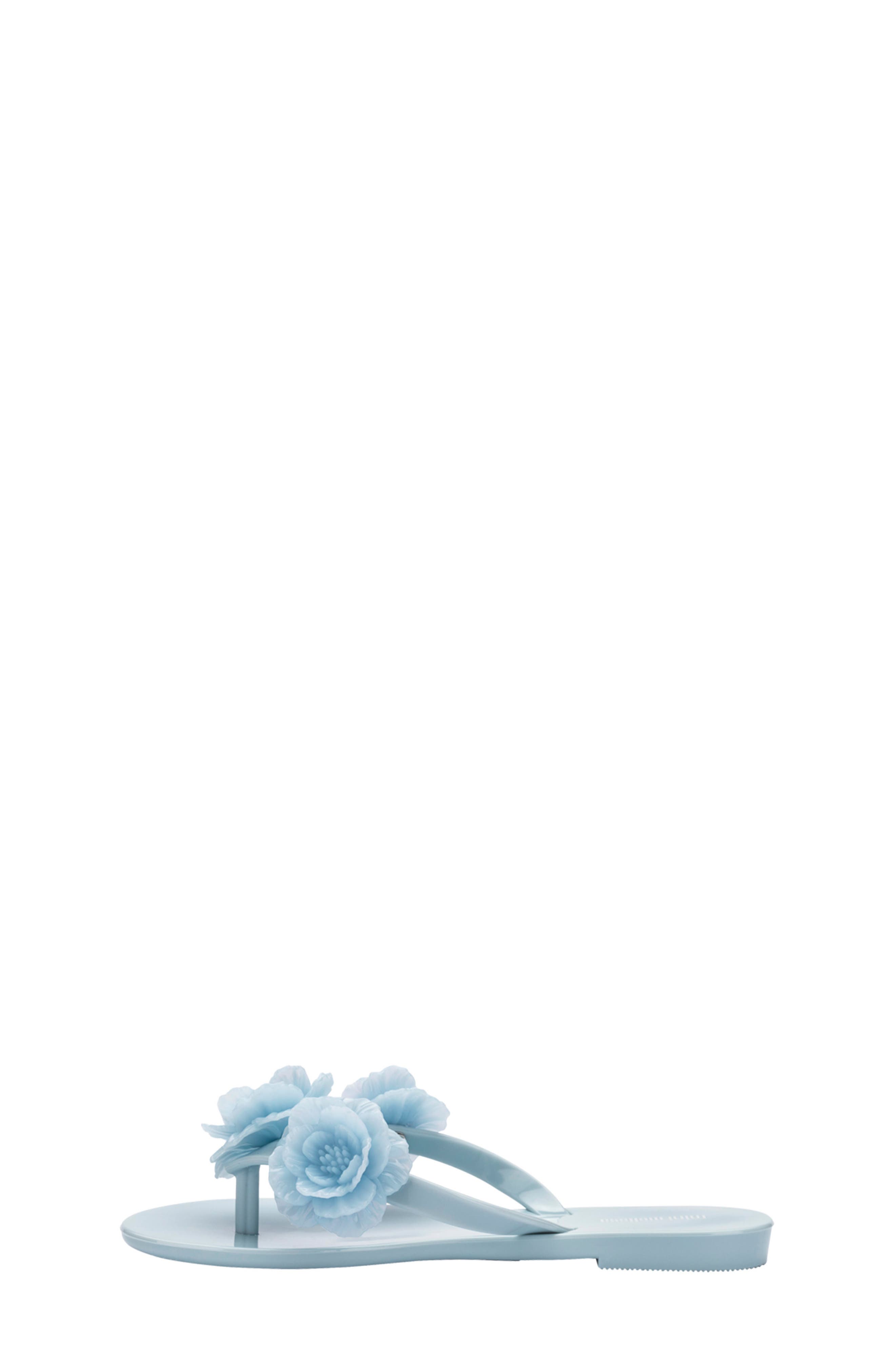 Mini Melissa Kids' Mini Harmonic Springtime Flip Flop, Alternate, color, Blue