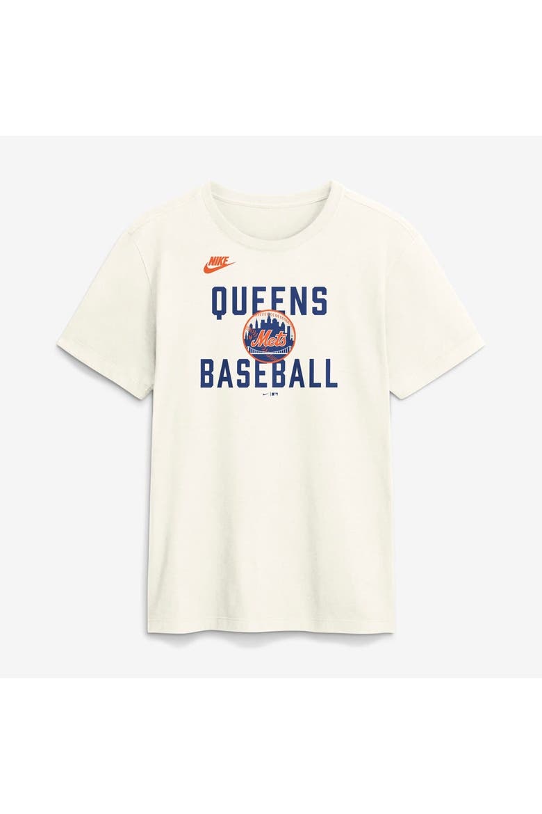 Men's Nike Cream New York Mets Cooperstown Collection ‘70s Inspired T-Shirt, Alternate, color, Cream