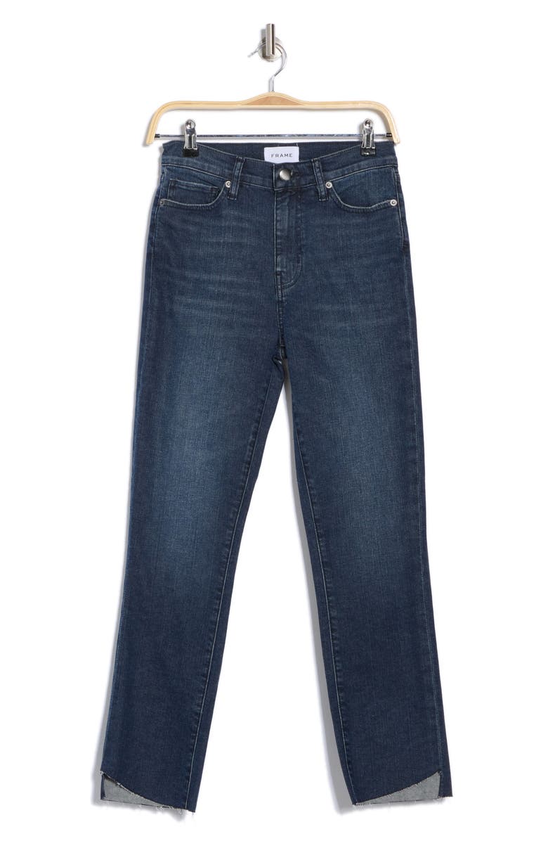 FRAME Le High Waist Straight Leg Jeans, Alternate, color, Crafty Cascade