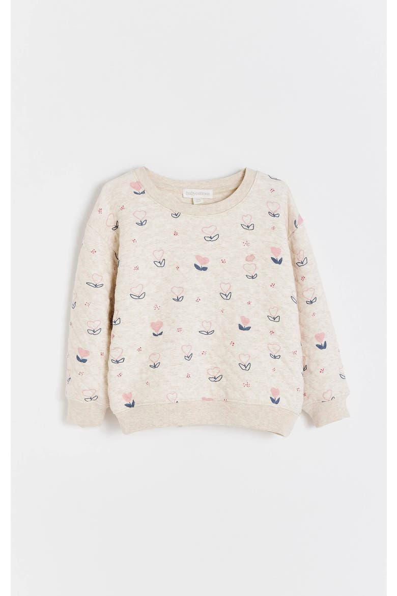Pat Printed Hearts Sweatshirt for Toddler, Main, color, PINK