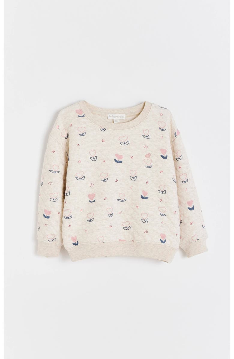 Babycottons Pat Printed Hearts Sweatshirt for Infant, Main, color, Pink