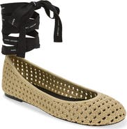 Marc Jacobs The Logo Ribbon Ballet Flat