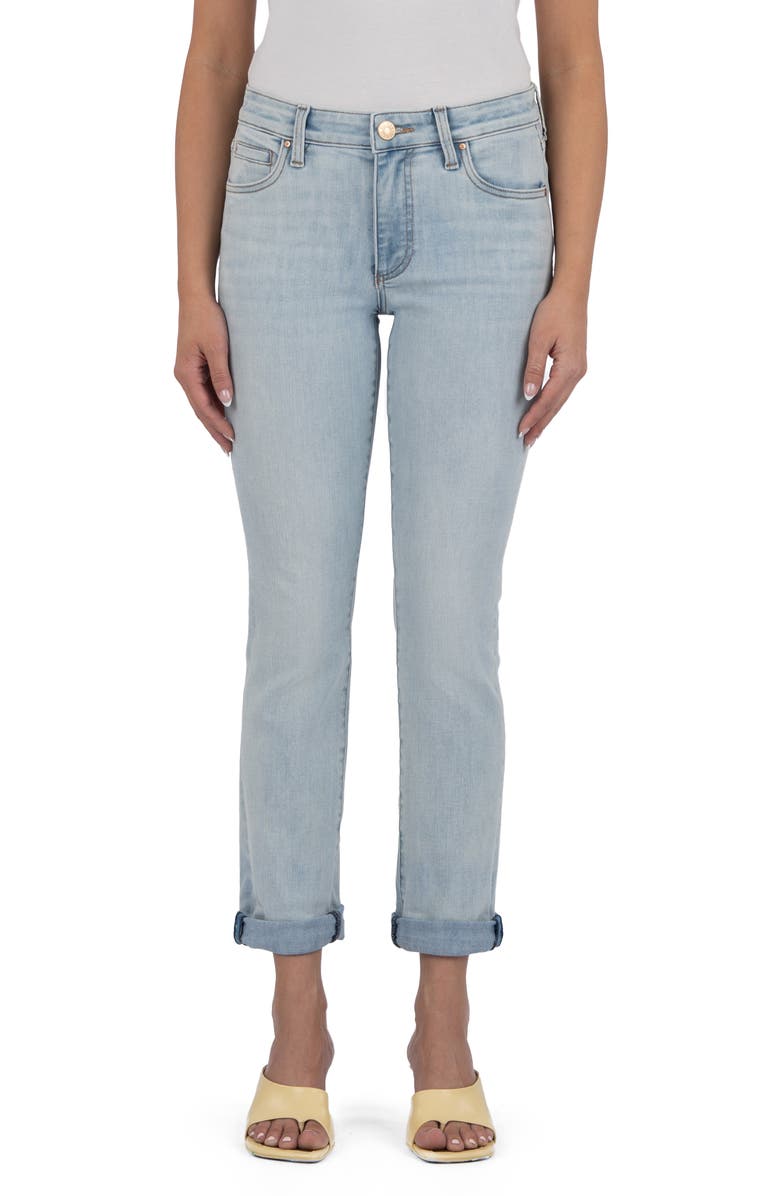 KUT from the Kloth Catherine Mid Rise Boyfriend Jeans, Main, color, 